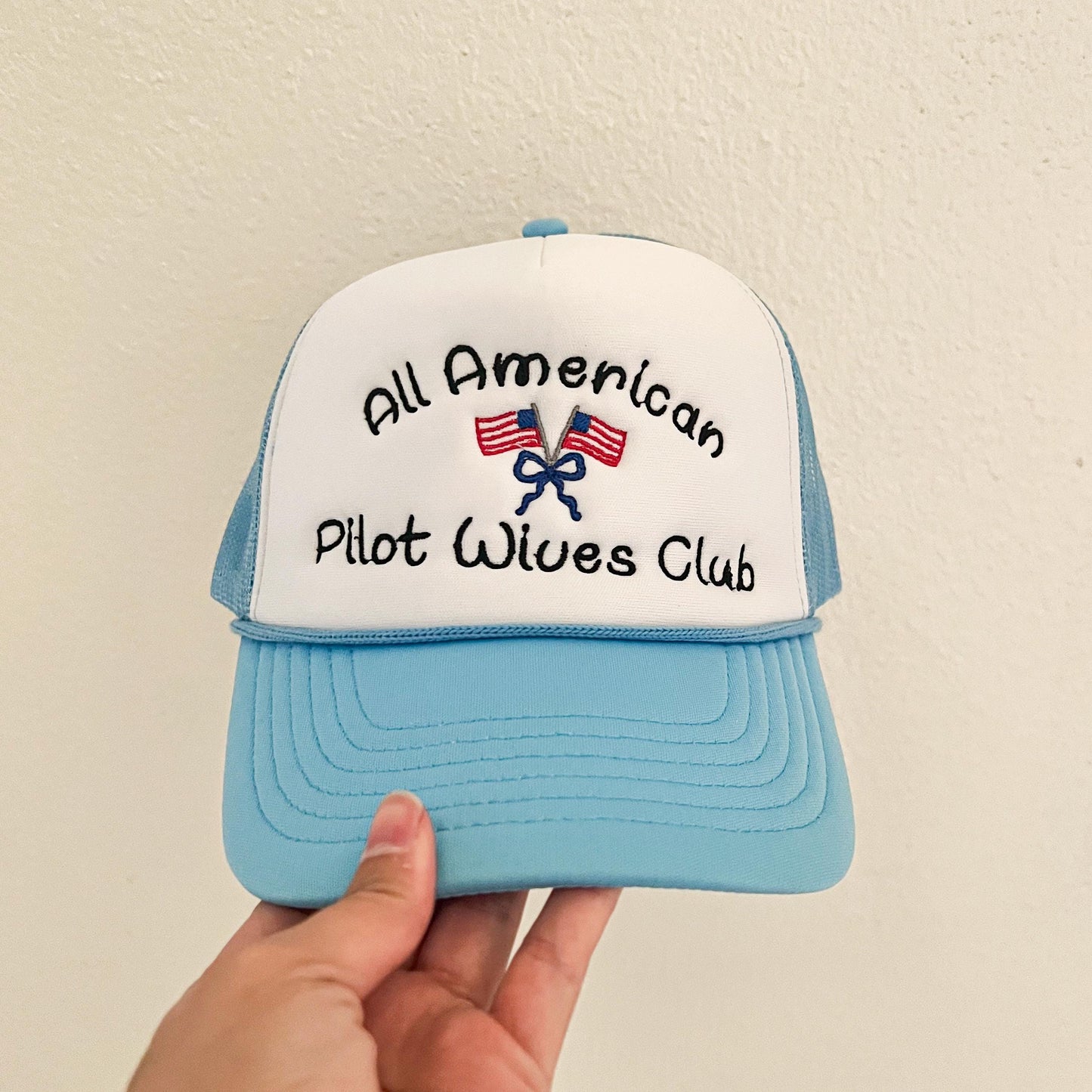 Pilot Wives Club Hat: All American Pilot Wife Pride