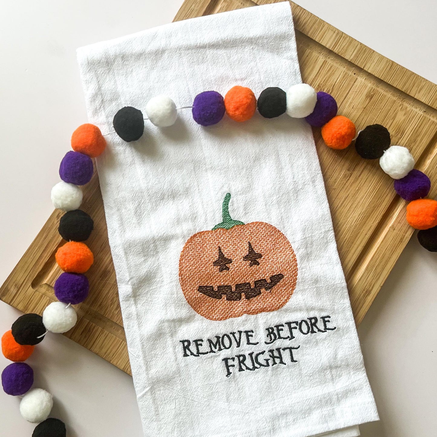 Aircraft Jack-O’-Lantern Towel - Pilot pumpkin face hand towel