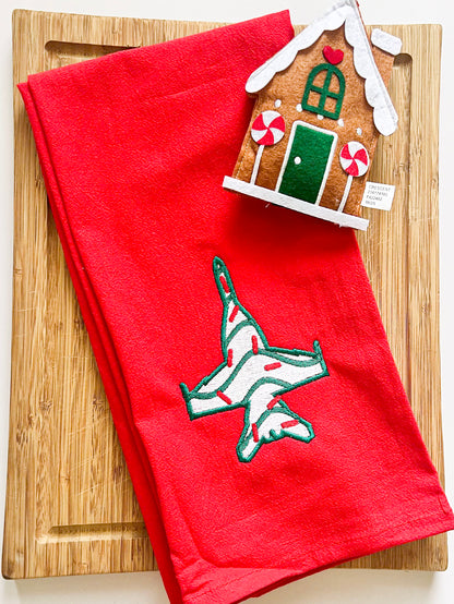 Jet Cake Christmas Tea Towel