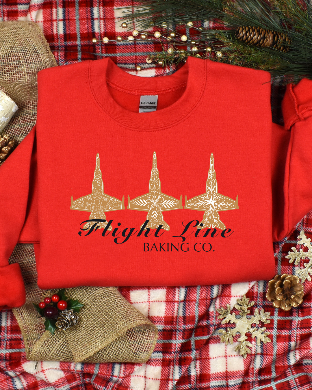 Christmas Jet Sweatshirt  – Flight Line Baking Co.