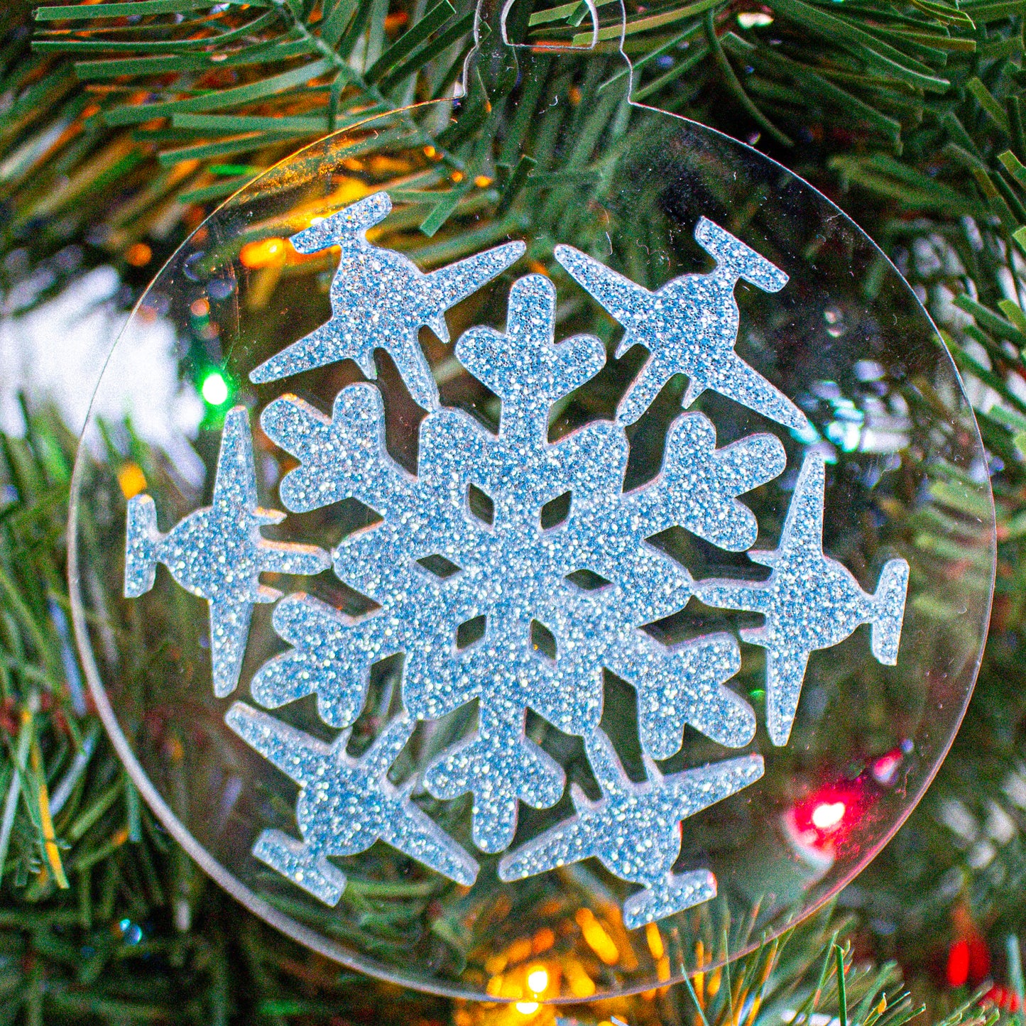 Aircraft Snowflake Ornament
