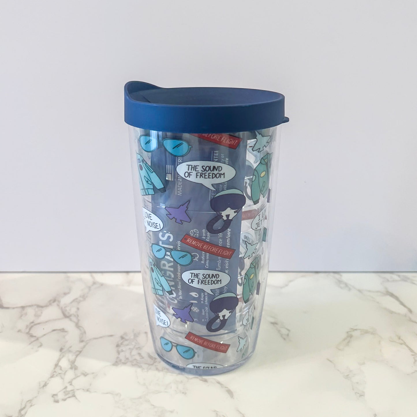 Jet Tervis Tumbler 16 oz