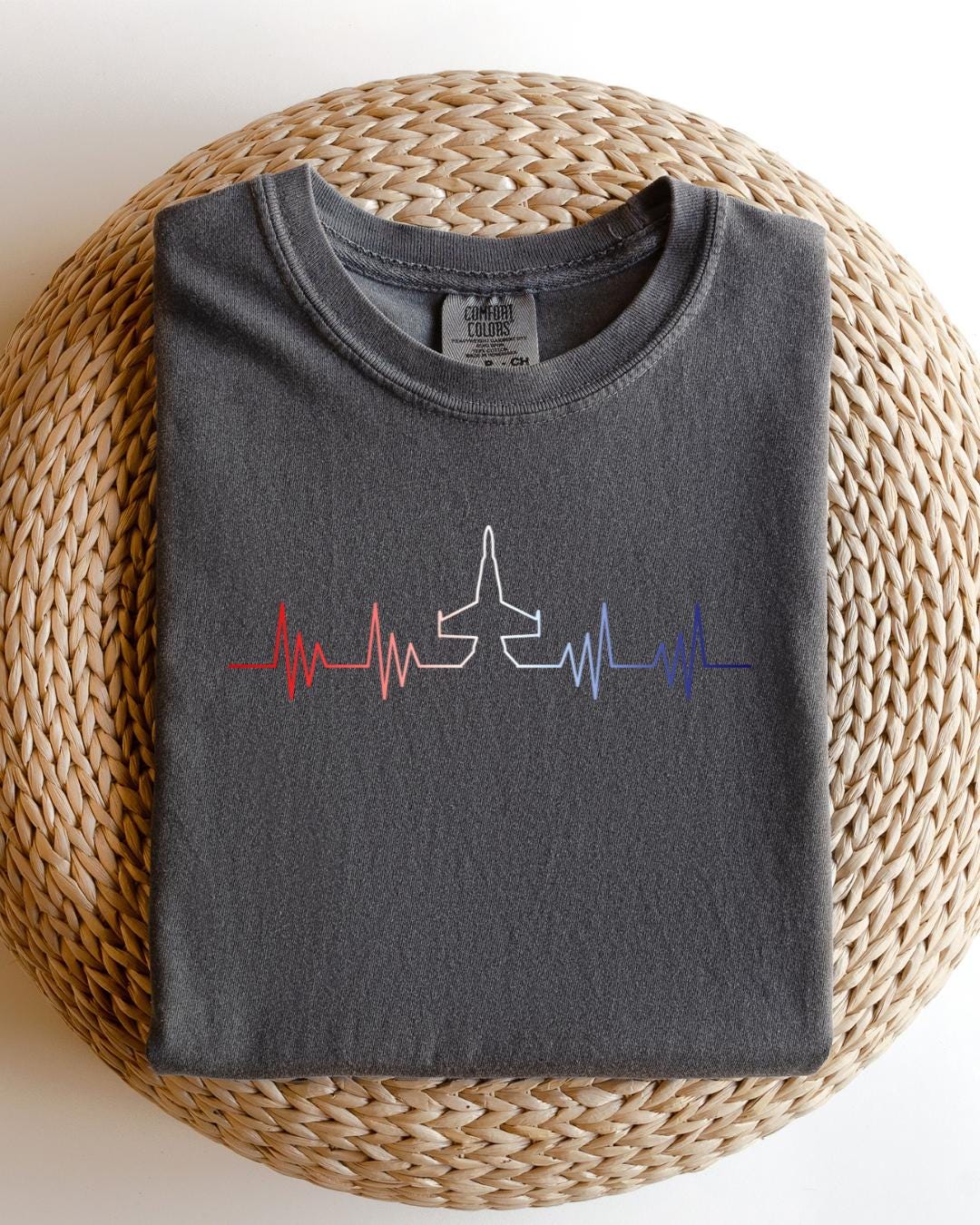 Patriotic F18 Jet T-Shirt: 4th of July Airplane Shirt