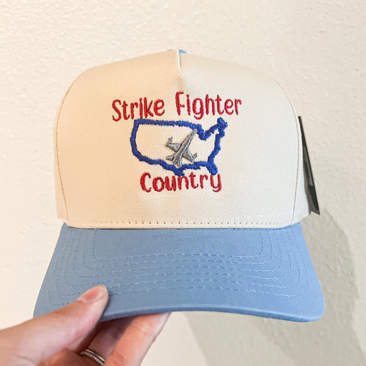 Fighter Jet Hat, Strike Fighter Country, F18 hat, USA hat
