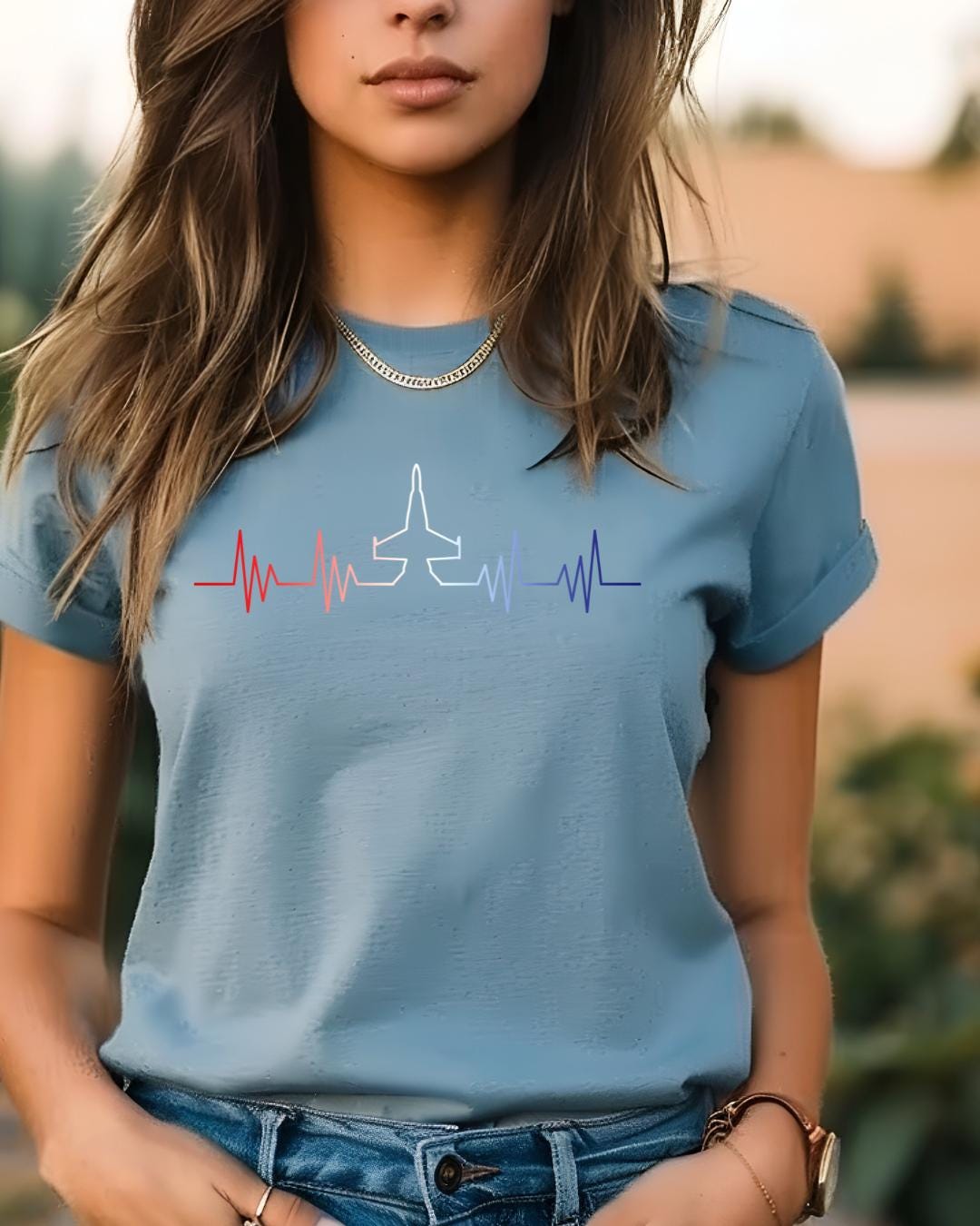 Patriotic F18 Jet T-Shirt: 4th of July Airplane Shirt