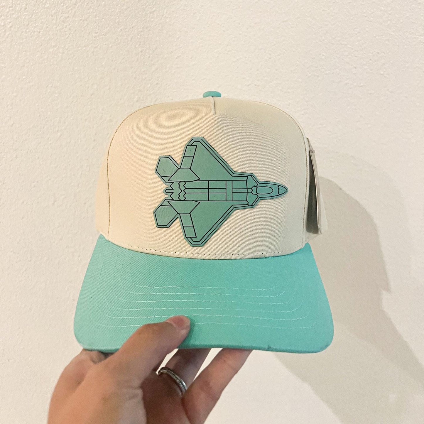 Fighter Jet Patch Trucker Hat: Aviation Enthusiast Gift