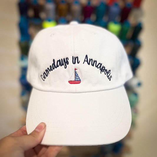Naval Academy Gameday Hat: Embroidered US Navy Gift