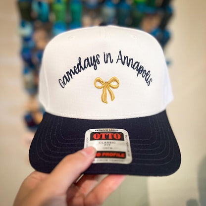Naval Academy Gameday Hat: Embroidered US Navy Gift